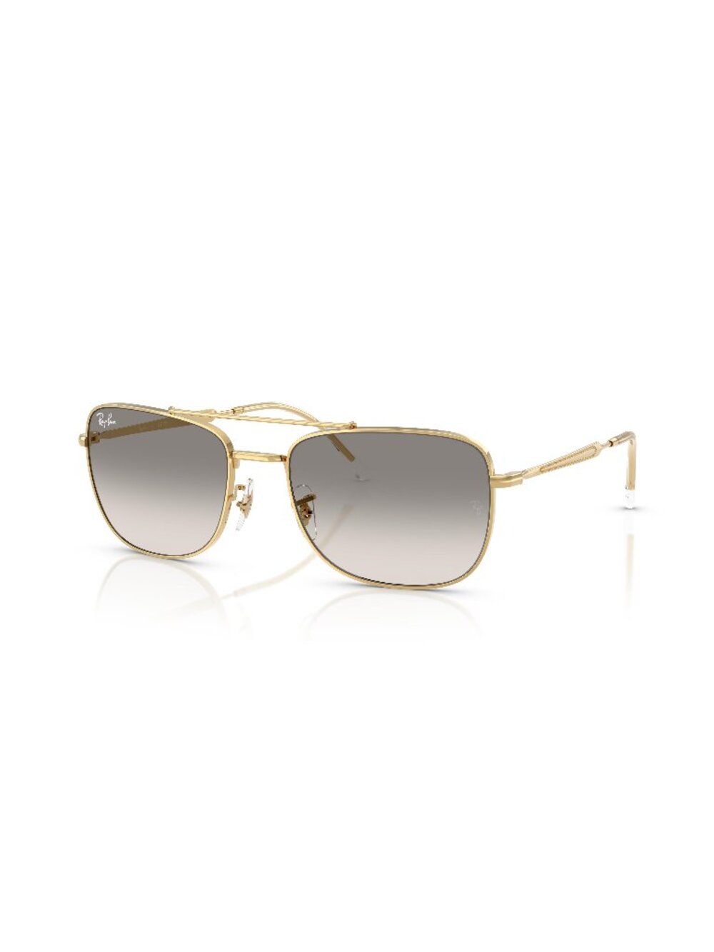 New Ray-Ban Unisex Sunglasses Gold Grey Lens Metal Frame Ray Ban RB3755 001 32